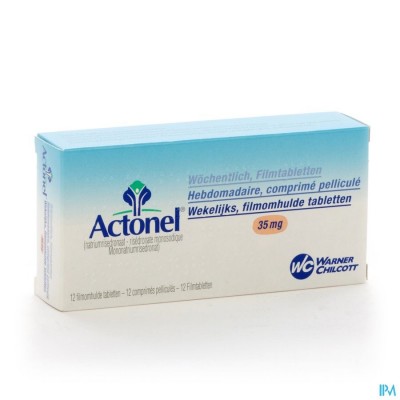 Actonel Wekelijks Tabl 12 X 35mg