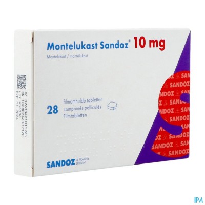 Montelukast Sandoz 10mg Filmomh Tabl 28 X 10mg