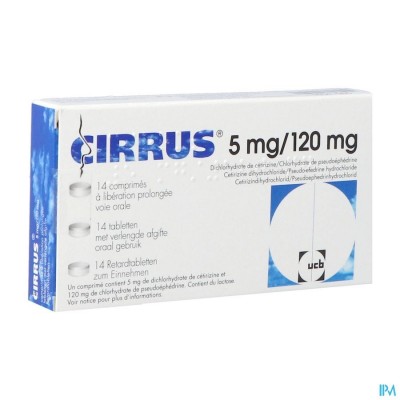 Cirrus 5mg/120mg 14 tabl. verl. afgifte