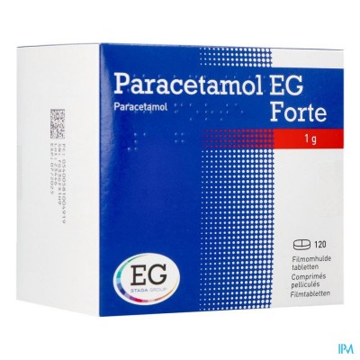 Paracetamol EG Forte 1G Filmomh Tabl 120