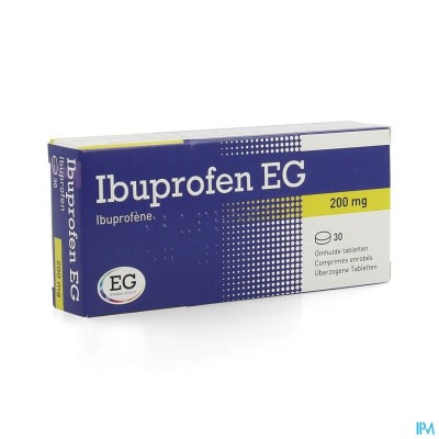 Ibuprofen EG 200 Mg Omhulde Tabl  30 X 200 Mg