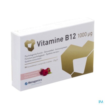 Vitamine B12 1000mcg Kauwtabl 84 Metagenics