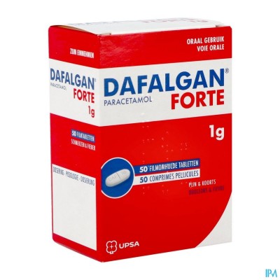 Dafalgan Forte Droog 1g Tabl 50