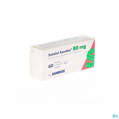 Sotalol Sandoz Comp 60 X 80mg