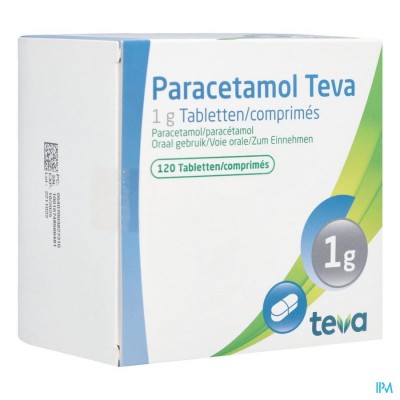Paracetamol Teva 1g Tabl 120 X 1g Blister