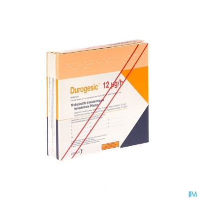 Durogesic Pl Emp 10x 12mcg/heure/uur