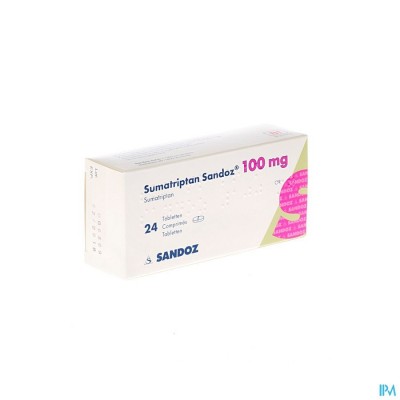 Sumatriptan Sandoz 100mg Comp 24