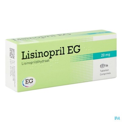 Lisinopril EG          Tabl 56X20Mg