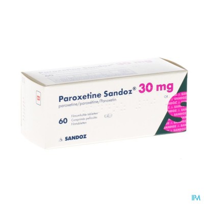 Paroxetine 30mg Sandoz Comp 60 X 30mg