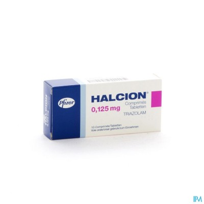 Halcion Tabl 10 X 0,125mg