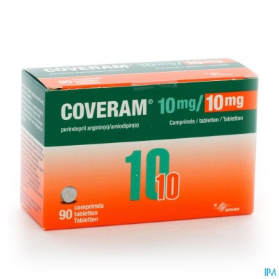 Coveram 10mg/10mg Comp 90