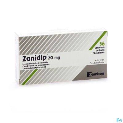 Zanidip Comp 56 X 20mg