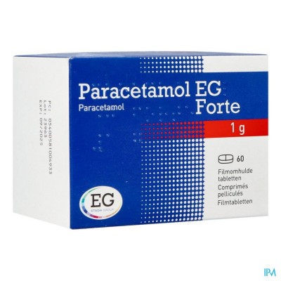 Paracetamol EG Forte 1G Filmomh Tabl  60