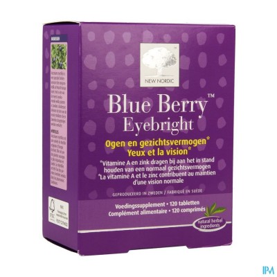 New Nordic Blue Berry Eyebright Tabl 120