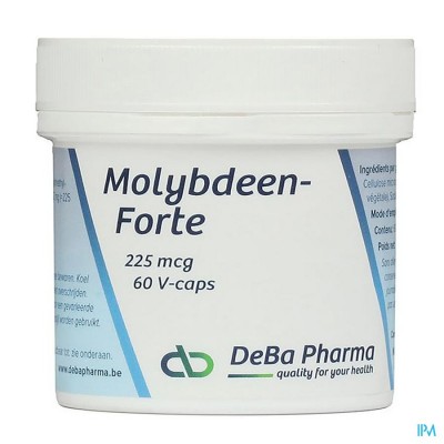 Molybdeen Forte V-caps 60x225mcg Deba