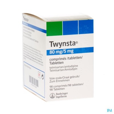 Twynsta 80mg/ 5mg Comp 98 X 80mg