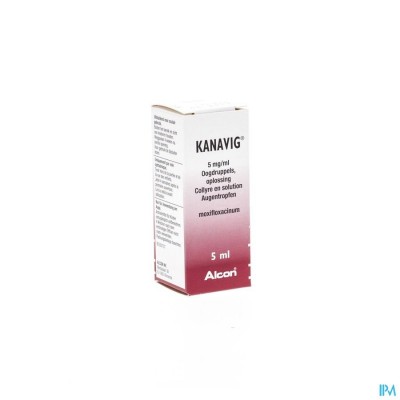 Kanavig 5mg/ml Collyre - Oogdruppels 5ml