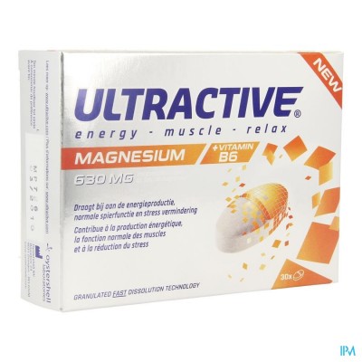 Ultractive Magnesium 630mg Comp 30