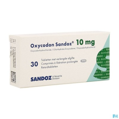 Oxycodon 10mg Sandoz Verlengde Afgifte 30