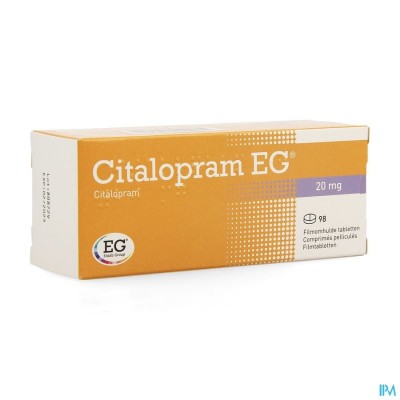 Citalopram EG Tabl 98X20Mg