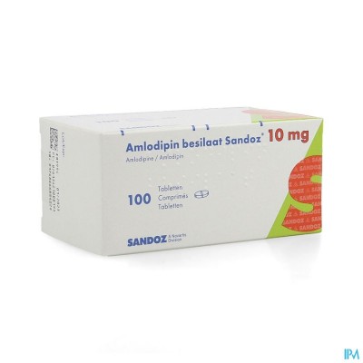 Amlodipine Besilaat Sandoz C0mp 100x10mg