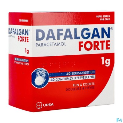 Dafalgan Forte 1g Bruistabletten 40