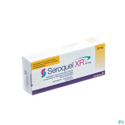 Seroquel Xr 50mg Tabl Verl Afgifte 30 X 50mg