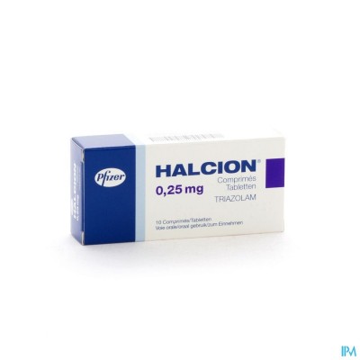 Halcion Tabl 10 X 0,250mg