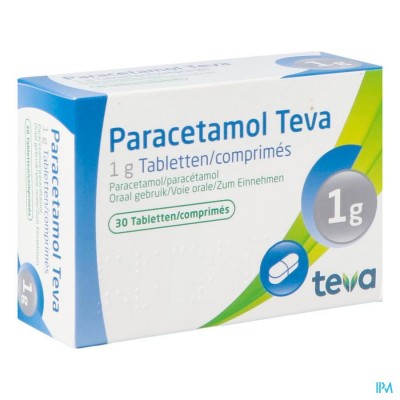 Paracetamol Teva 1g Tabl 30 X 1g Blister