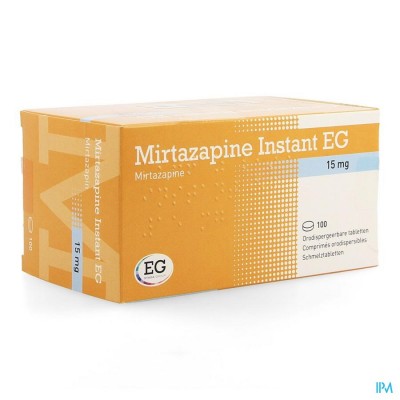 Mirtazapine EG Instant 15 Mg Orodisp Tabl 100