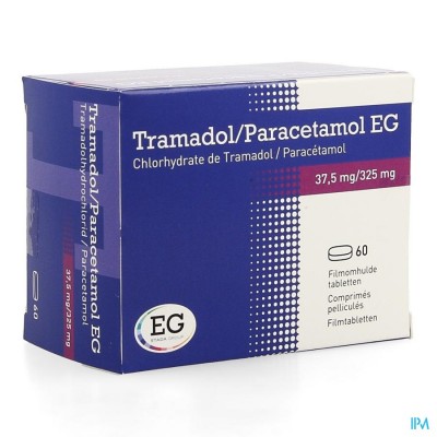 Tramadol Paracetamol EG 37,5Mg/325Mg Filmom Tabl60