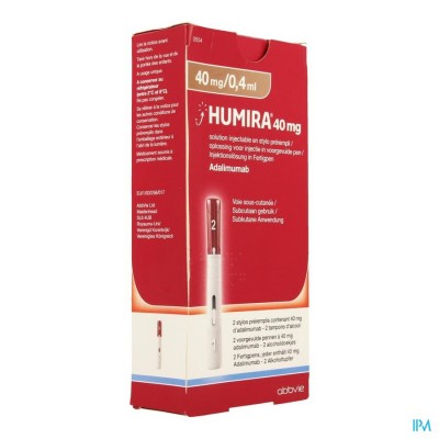 Humira 40mg/0,4ml Opl Inj Voorgevulde Pen 2