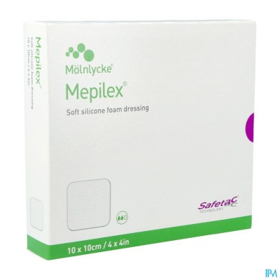 Mepilex Schuimverb Sil Abs Ster 10x10cm 5 294100