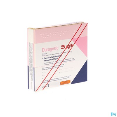 Durogesic Pl Emp 5x 25mcg/heure/uur