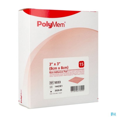 Polymem Quadrafoam Niet-klevend 7,6cmx 7,6cm 15