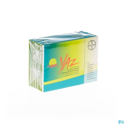 Yaz 0,02mg/3mg Filmomh Tabl 6 X 28