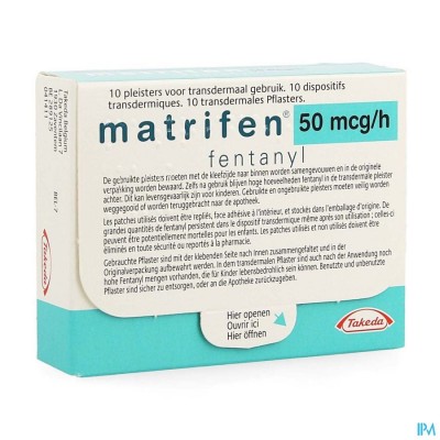 Matrifen 50 Ug/h Pleist Transderm 10