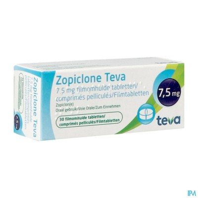 Zopiclone Teva 7,5mg Tabl 30 X 7,5mg