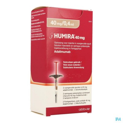 Humira 40mg/0,4ml Opl Inj Voorgevulde Spuit 2