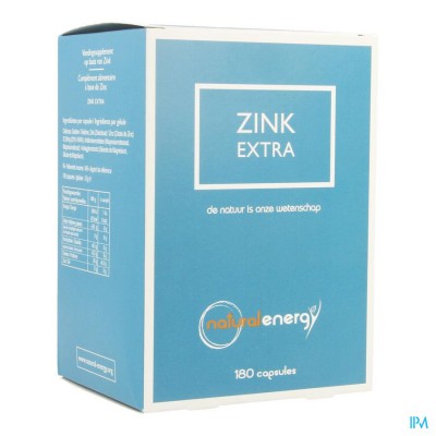 Zink Extra Natural Energy Caps 180