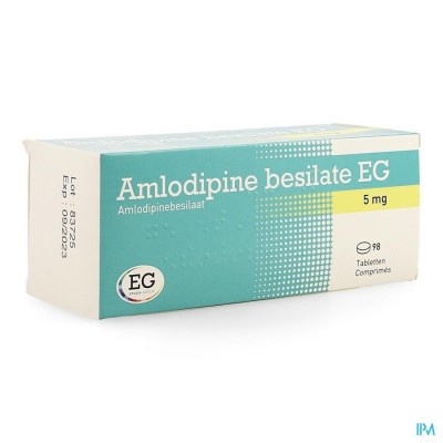 Amlodipine Besilate EG Tabl  98X5Mg