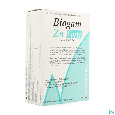 Biogam Zn Forte Drinkb. Amp 30x5ml