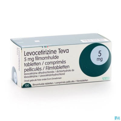 Levocetirizine Teva 5mg Filmomh Tabl 100 X 5mg