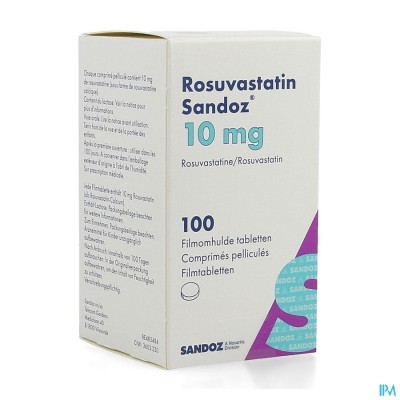 Rosuvastatin Sandoz 10mg Filmomh Tabl 100 Hdpe