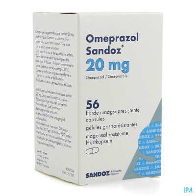 Omeprazol Sandoz Caps Enter 56 X 20mg
