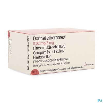 Dorinelle Theramex 3,00mg/0,02mg Film.tabl 13 X 21