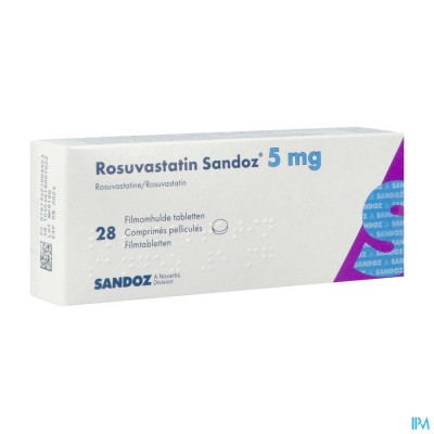 Rosuvastatin Sandoz 5mg Film.tabl 28 Opa/alu/pvc