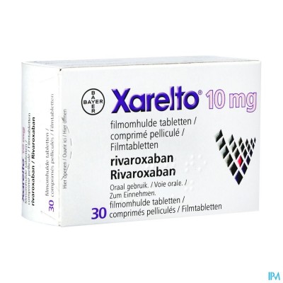 Xarelto 10mg Tabl 30 X 10mg