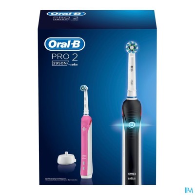 Oral B Pro 2950 Duo Tandenb Elec. Black+pink