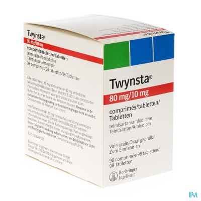 Twynsta 80mg/10mg Comp 98 X 80mg